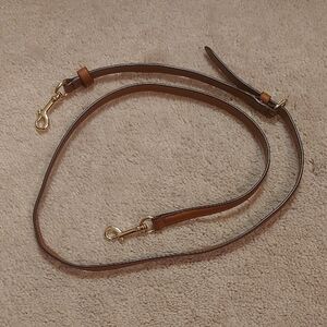 Coach cognac leather crossbody bag strap